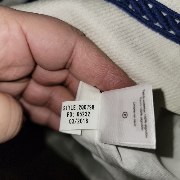 Vineyard Vines Misses sz 12 Strapless nautical white dress - Picture 4 of 9